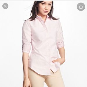 Women’s Brookes brother pink striped shirt
